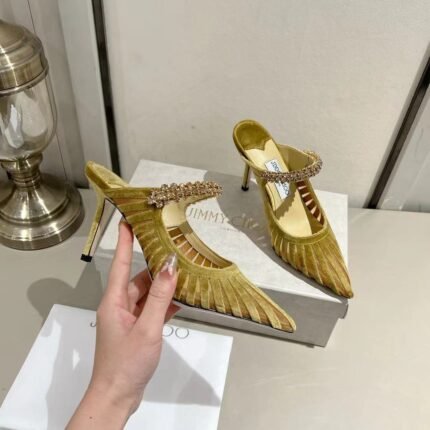 JIMMY CHOO 2025 Pointed High Heel Sandals Heel Height: 8.5cm