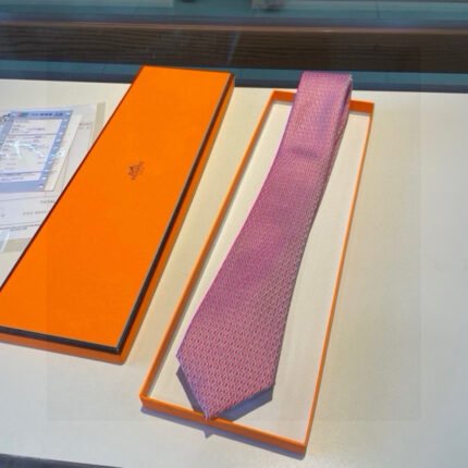 Hermes H letter men's new tie 100% top grade twill silk handmade customization