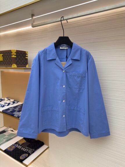 MIU MIU Poplin Texture Shirt
