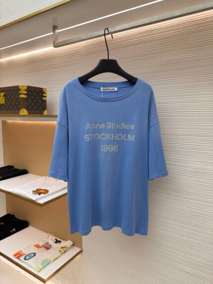 Acne Studios 1966 Mud-Dyed, Washed, and Distressed Short-Sleeve T-Shirt