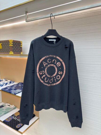 Acne Studios Distressed Logo Sweatshirt