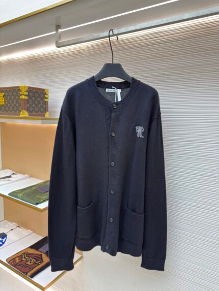Acne Studios Bow-Embroidered Cardigan