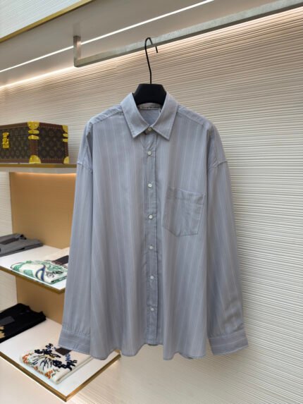 Acne Studios Label-Stripe Button-Down Shirt