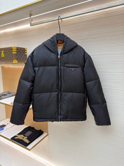 Prada Triangle Logo Down Jacket