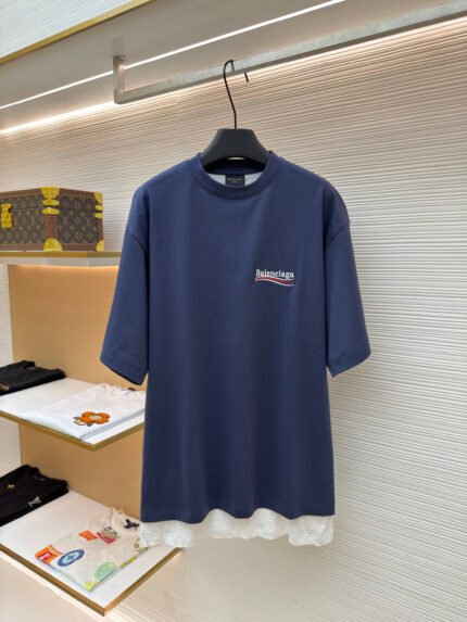 Balenciaga Cola Double-Sided Layered Embroidered T-Shirt