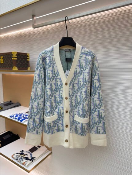 Dior Monogram-Print Cardigan