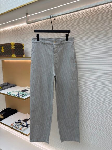 Dior Space-Dyed Yarn Discharge-Printed Trousers
