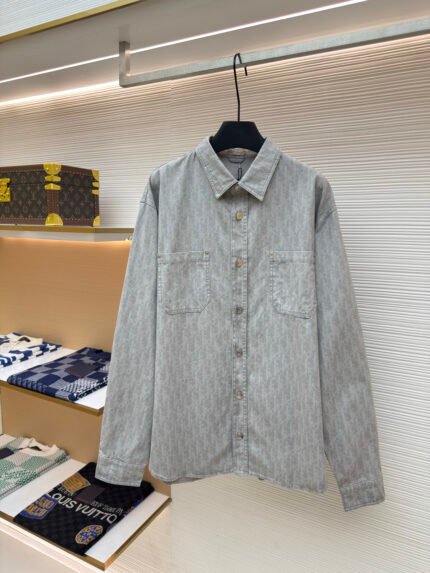 DIOR Allover Patterned Workwear Denim Jacket