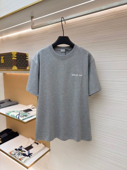 Dior 3D Lettering T-Shirt with Colorful Stitching