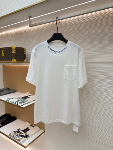 Chrome Hearts Crewneck Short-Sleeve T-Shirt with Graphic Print