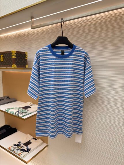 Chrome Hearts Yarn-Dyed All-Over Print Short-Sleeve T-Shirt