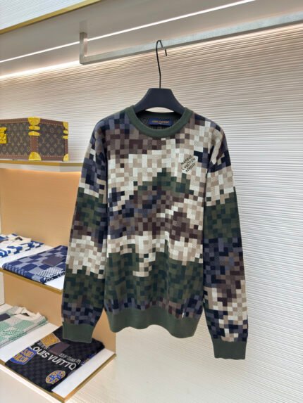 Louis Vuitton Mosaic Jacquard Pullover Sweater
