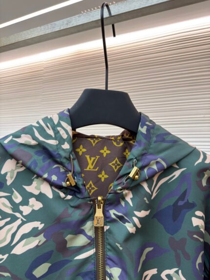 Louis Vuitton Reversible Camouflage-Print Hooded Jacket