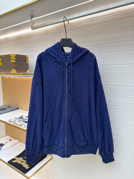 Louis Vuitton All-Over Print French Terry Zip Jacket
