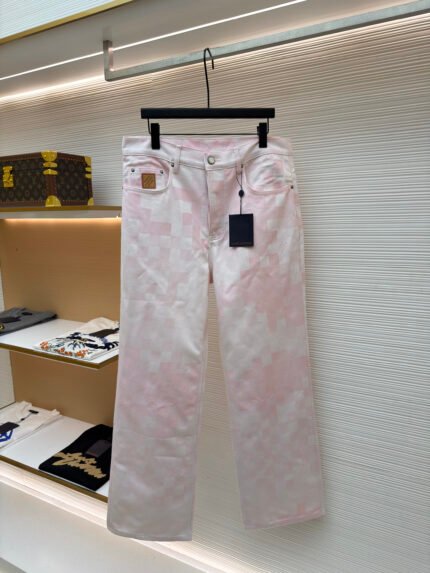 Louis Vuitton Damier Straight-Leg Jeans
