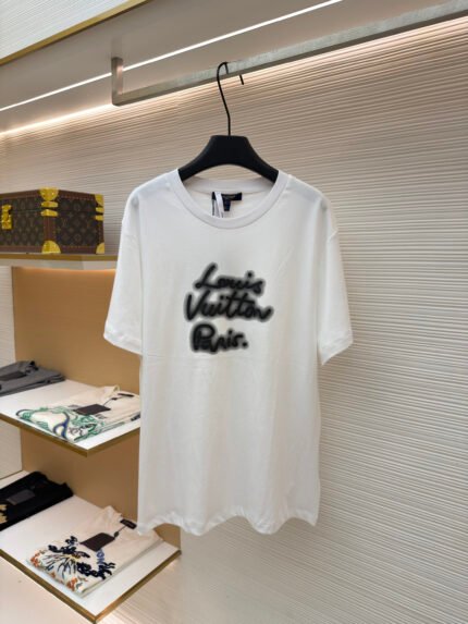 Louis Vuitton Neon Logo Crewneck T-Shirt