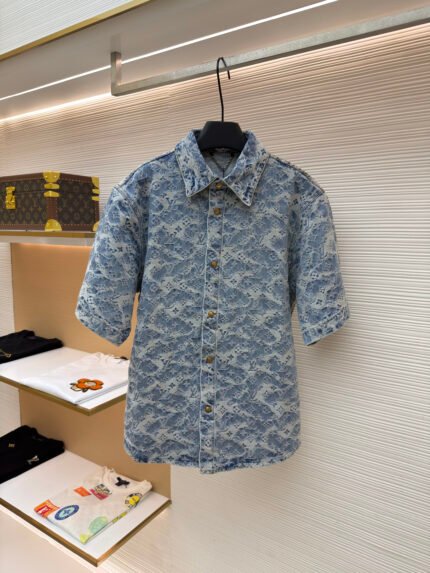 LOUIS VUITTON Letter Jacquard Denim Jacket