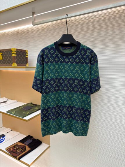 Louis Vuitton Contrast Jacquard Knit Crewneck