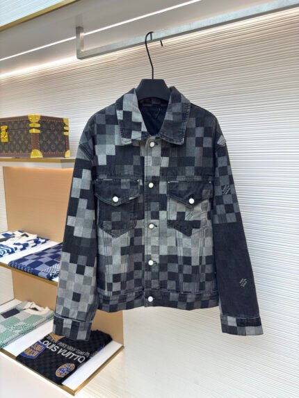 Louis Vuitton Damier Mosaic Denim Jacket