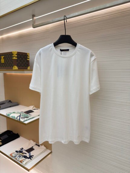 Louis Vuitton Crew-Neck T-Shirt with Embroidered Logo