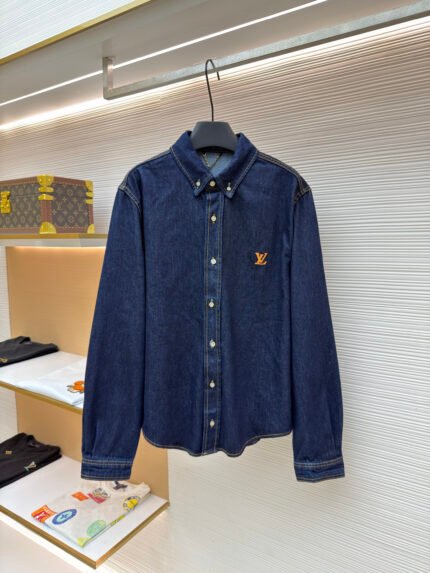 Louis Vuitton Cotton Twill Logo Denim Jacket