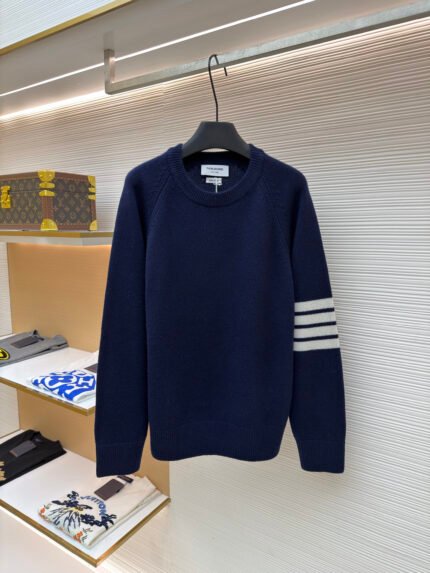 Thom Browne Classic 4-Bar Wool Knit Sweater