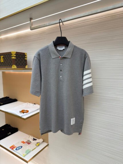 Thom Browne Piqué-Knit Polo Shirt