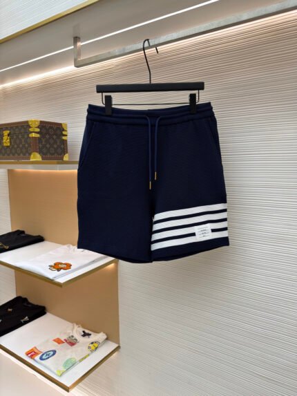 Thom Browne Ripple-Effect Shorts