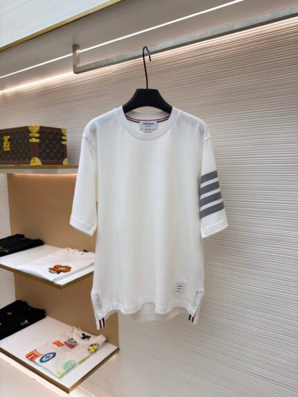Thom Browne Piqué-Knit Short-Sleeve Top