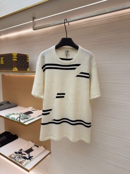 Loewe Lightweight Textured Wool Crewneck Embroidered T-Shirt