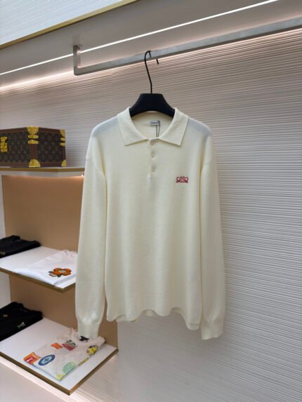 Loewe Embroidered Knit Sweater