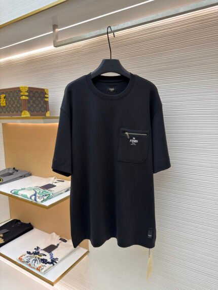 Fendi Printed Pocket Short-Sleeve Shirt