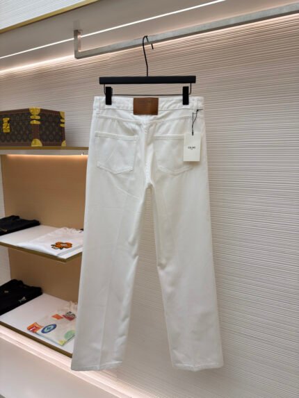 Celine leather jeans
