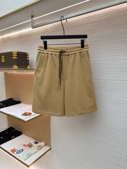 Moncler Webbing-Trim Knit Shorts