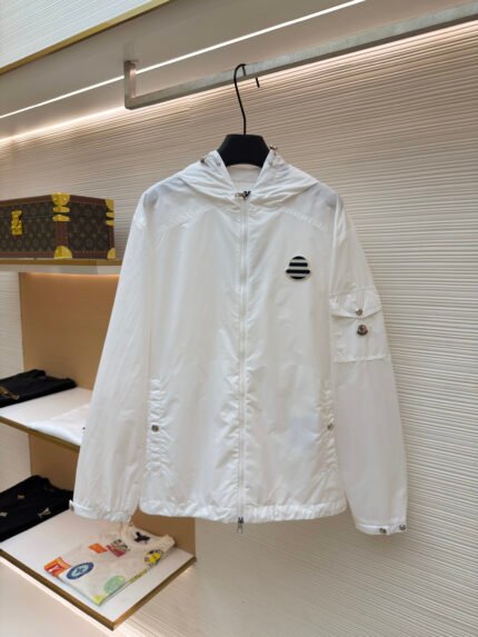 Moncler hooded sun-protection jacket