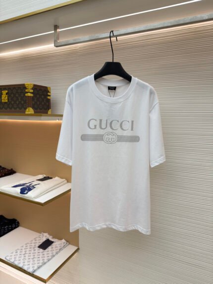 Gucci Interlocking G Print Crew-Neck T-Shirt