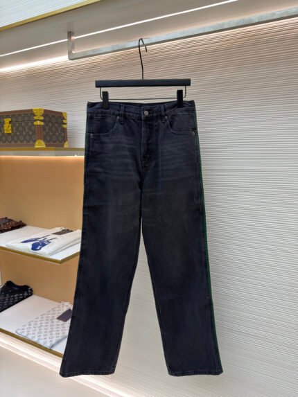 Gucci Web-stripe jeans