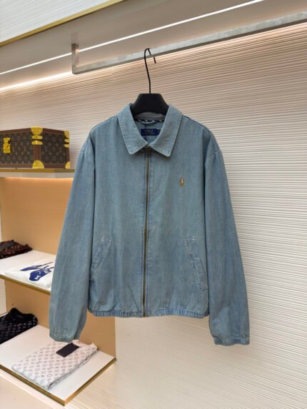 Ralph Lauren Colorful Embroidered Denim Jacket