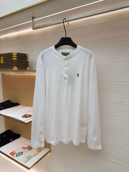 Ralph Lauren Embroidered Long-Sleeve Henley