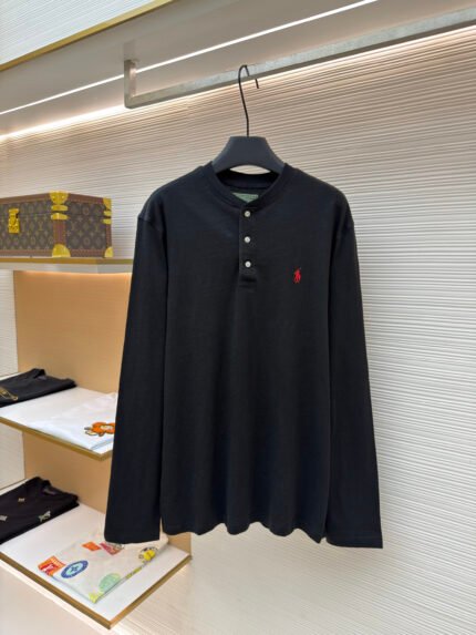 Ralph Lauren Embroidered Long-Sleeve Henley
