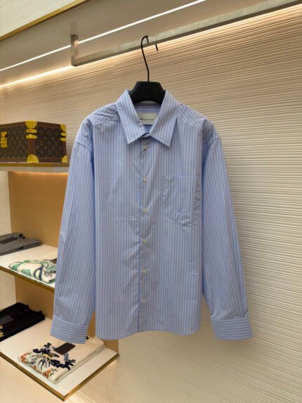 Ami Striped Shirt with Pocket