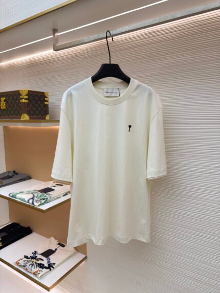 Ami Paris Heart Logo Short-Sleeve T-Shirt