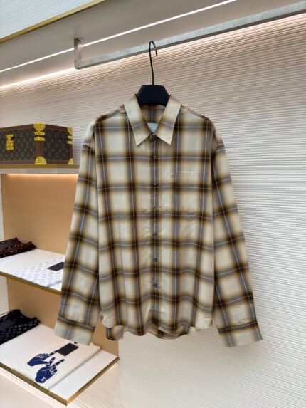 Ami Paris Embroidered Check Shirt