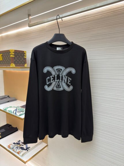 Celine letter print long sleeves
