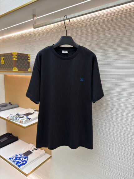 Celine Triomphe Logo Short-Sleeve T-Shirt