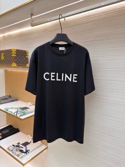 Celine Logo-print short-sleeve top