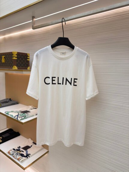 Celine Logo-print short-sleeve top