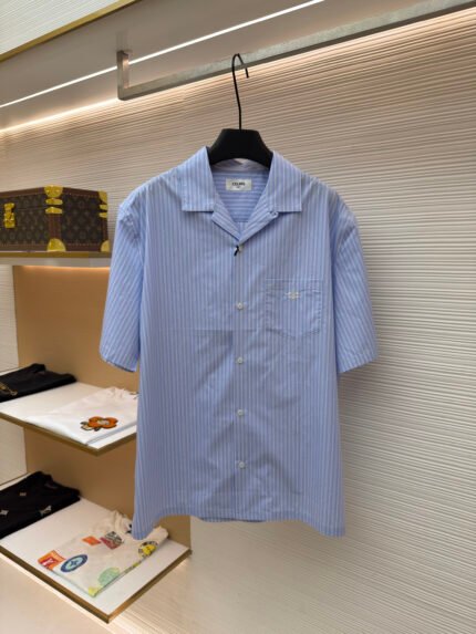 Celine Embroidered Bowling Shirt
