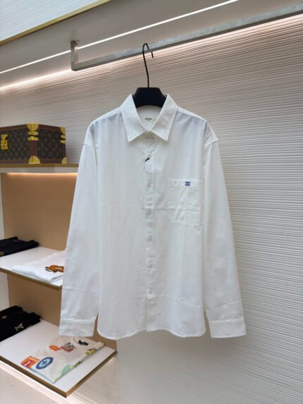Celine Logo-Embroidered Shirt