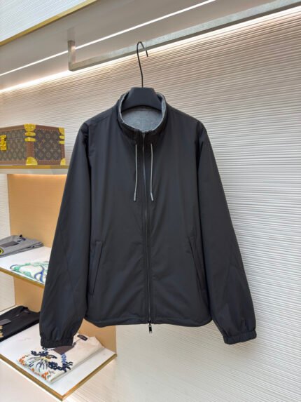 ZEGNA Microfiber Reversible Brezza Long-Sleeve Shirt
